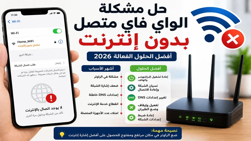 الواي فاي متصل بدون إنترنت على الهاتف (1)