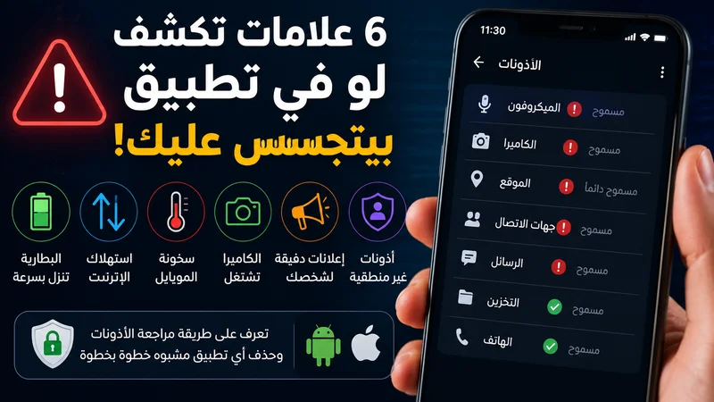 إزاي تعرف لو في تطبيق بيتجسس عليك