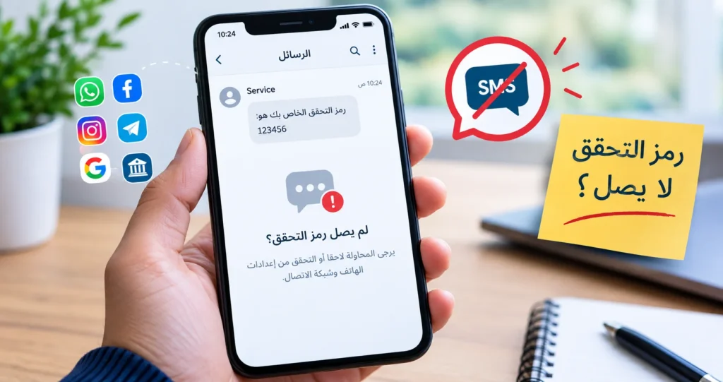 رمز التحقق لا يصل إلى الهاتف عبر SMS